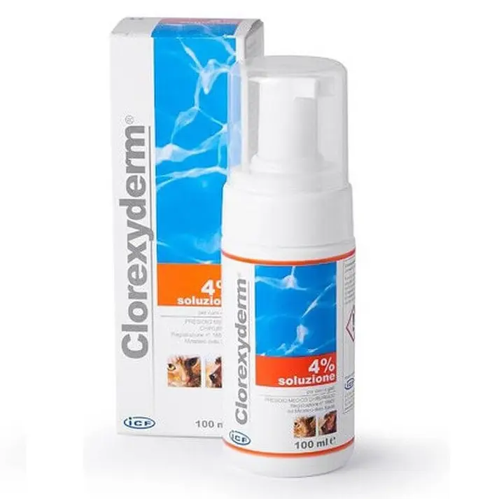Clorexiderm Spray, solutie 4%, 200 ml, pentru caini si pisici