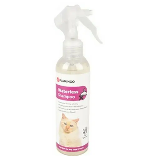 Sampon Flamingo Spalare Uscata Pisica Spray 200 Ml