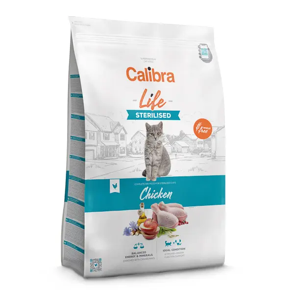 Calibra Cat Life Sterilised Chicken 1.5 kg, EXPIRA 29.10.2026