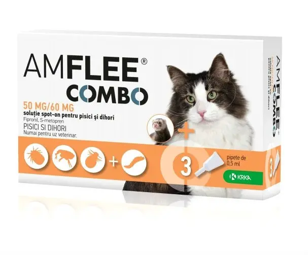 Pipeta Antiparazitara Amflee Combo Pentru Pisici