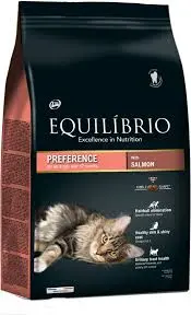 Equilibrio, hrana uscata pentru pisici, preference, cu somon, 7.5 kg