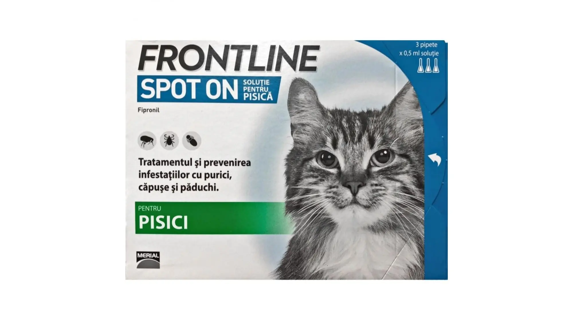 Antiparazitar extern pisici Frontline Spot On, 1 pipeta