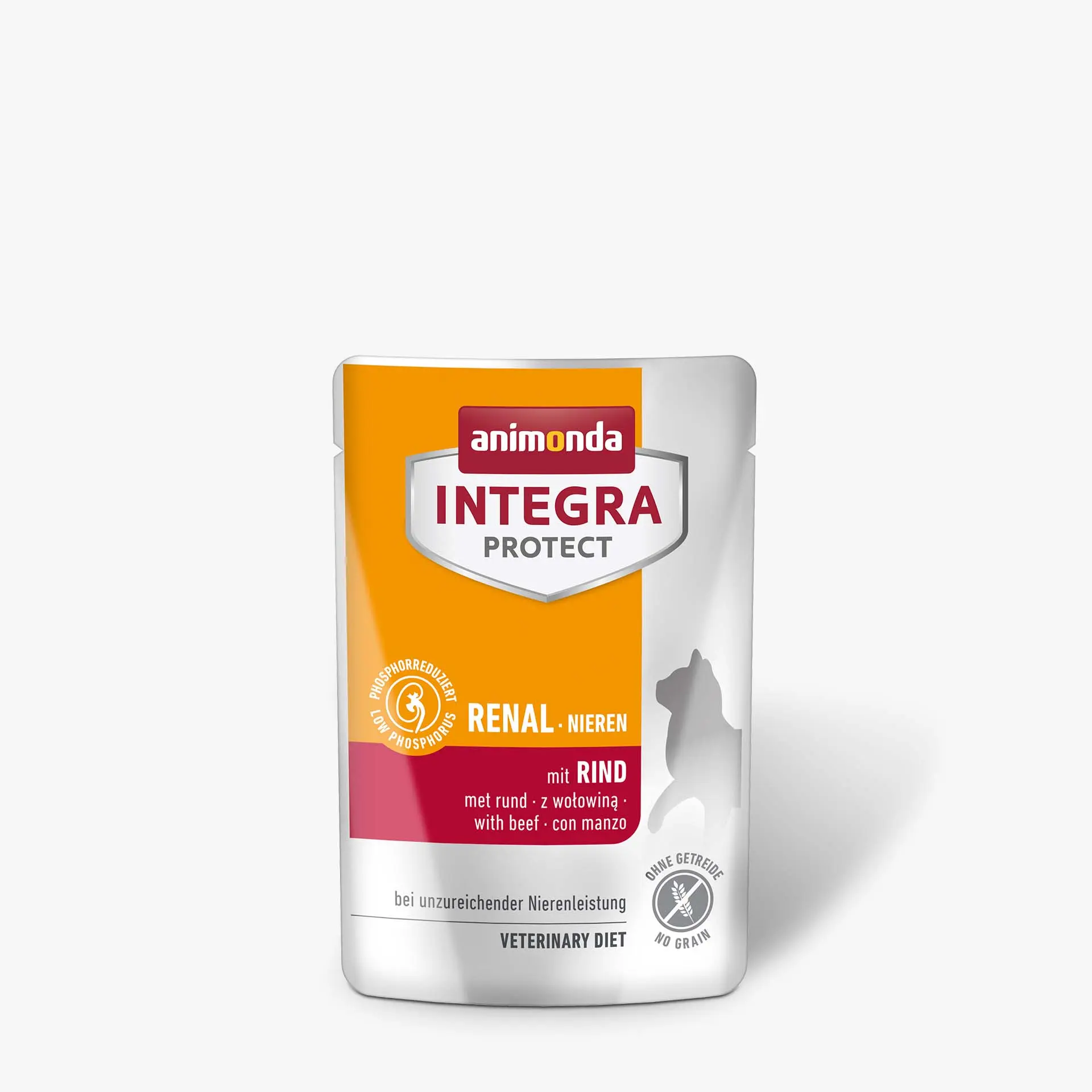 Hrana umeda pentru pisici, Integra Protect Renal, cu vita, 1 X 85 gr
