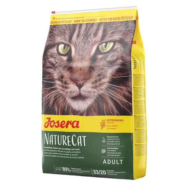 Josera NatureCat: 4,25 kg, fara cereale, cu somon si pasare