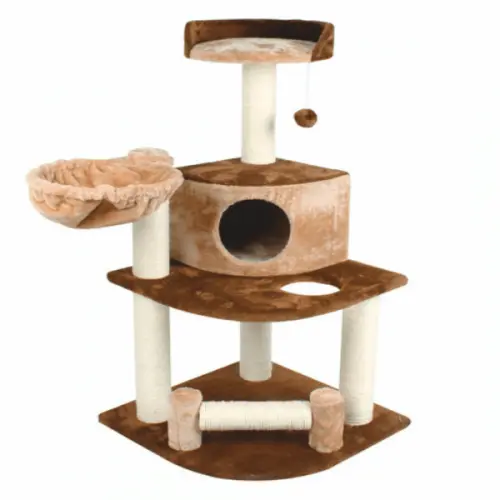 Ansamblu De Joaca cu Etaj Pentru Pisici Enjoy 54x54x107 cm