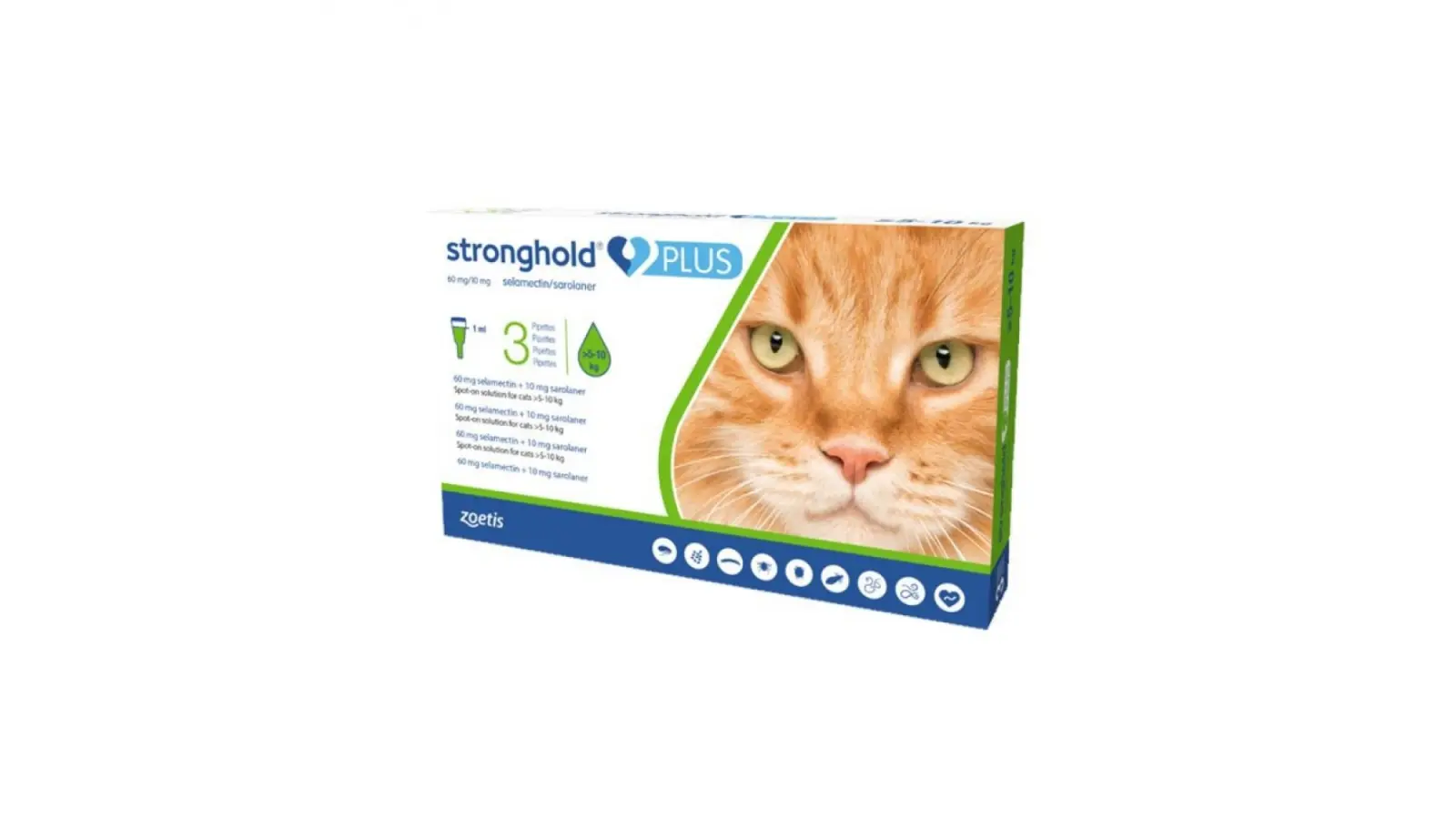 Stronghold Plus, antiparazitar pentru pisici 5-10 kg, 1 pipeta