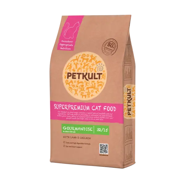 Petkult Gourmandise Hrana Uscata Pentru Pisici cu Miel si Pui, 7 Kg