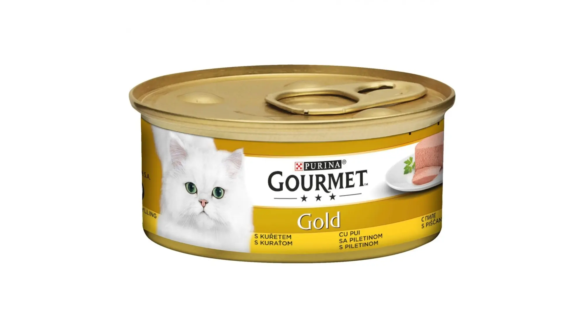 Purina Gourmet Gold Mousse, pui, hrana umeda pentru pisici, 85 g