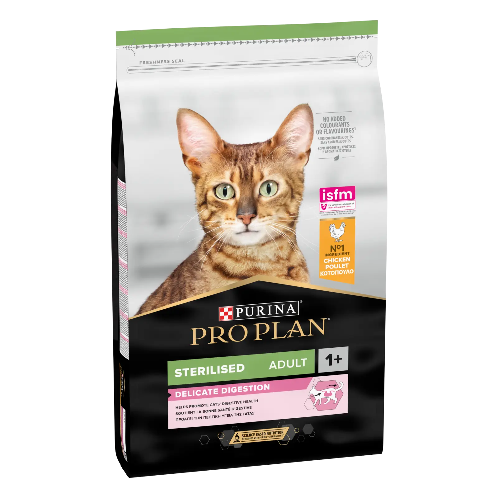Purina Pro Plan Sterilised Delicate Digestion, pui, hrana uscata pentru pisici adulte sterilizate, 1.5 kg