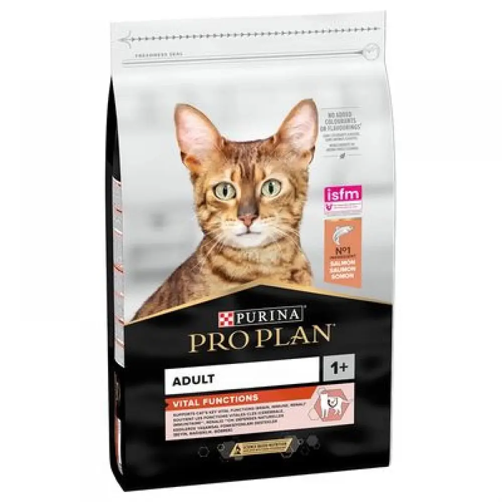 Purina Pro Plan Adult Vital Functions, cu somon, hrana uscata pentru pisici adulte, 1.5 kg