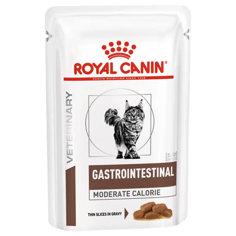 Royal Canin Pisici Plic Gastrointestinal Moderate Calorie, 12 x 85 gr