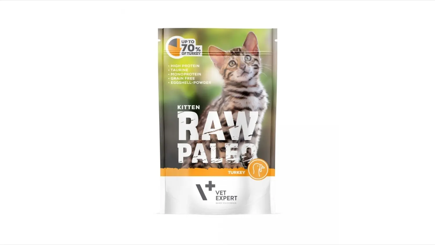 Raw Paleo Kitten Carne de Curcan, 100 g