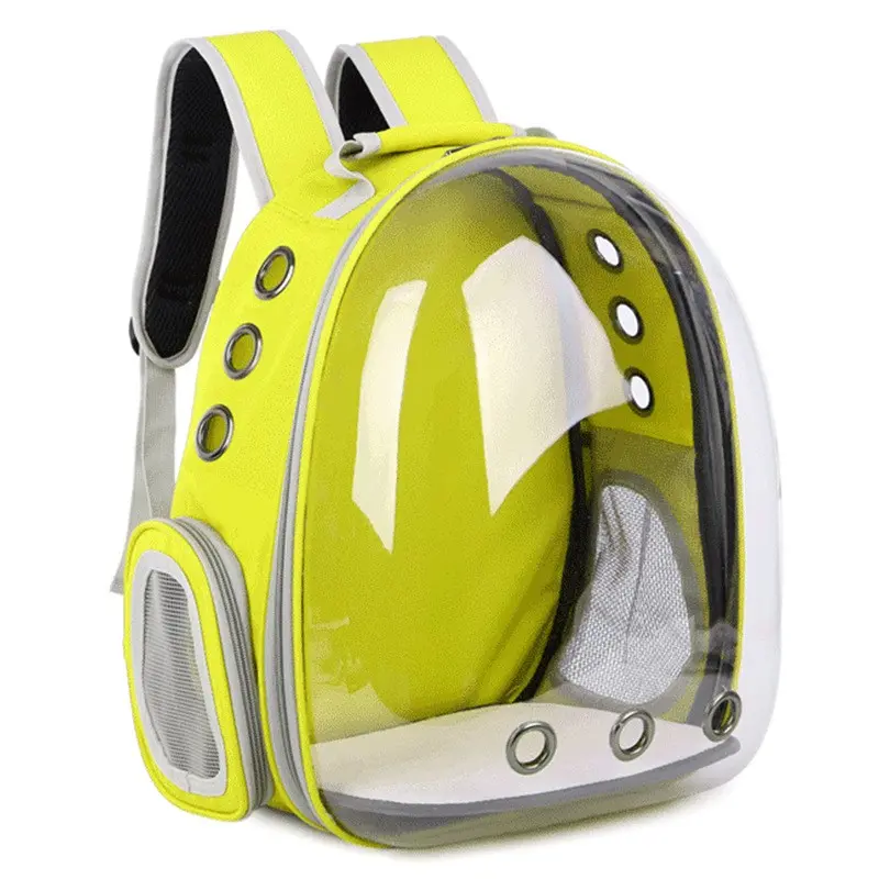 Rucsac Pentru Transport Pisici, GalbenTransparent, 31x42x28 cm