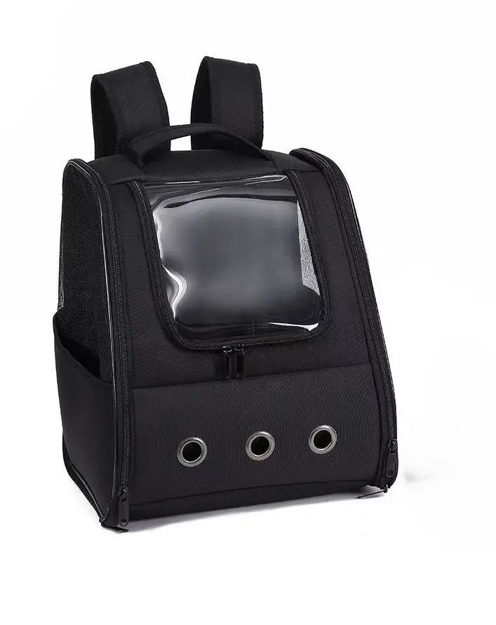 Rucsac Pentru Transport Pisici, 4Dog Deluxe, Negru, Oxford 32x28x37 cm