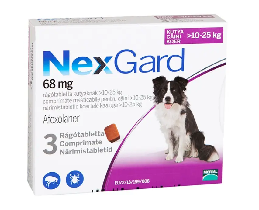 NexGard L (10-25 kg), 68 mg, 1 tableta