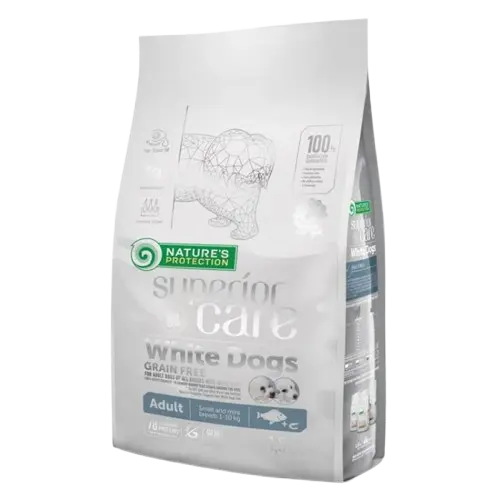 Nature's Protection Superior Care White Dogs, peste alb, 3 kg (2 x 1.5 kg)