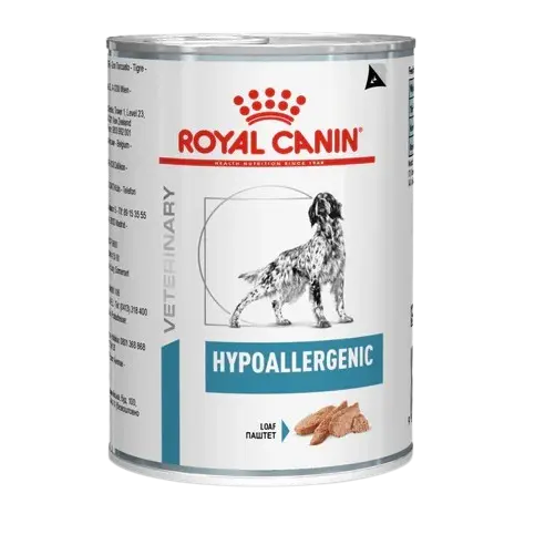 Royal Canin Hypoallergenic, conserva 400g, hrana umeda caini adulti cu reactii adverse la alimente
