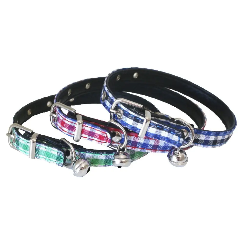 Zgarda pisici & carouri 1 cm/30 cm