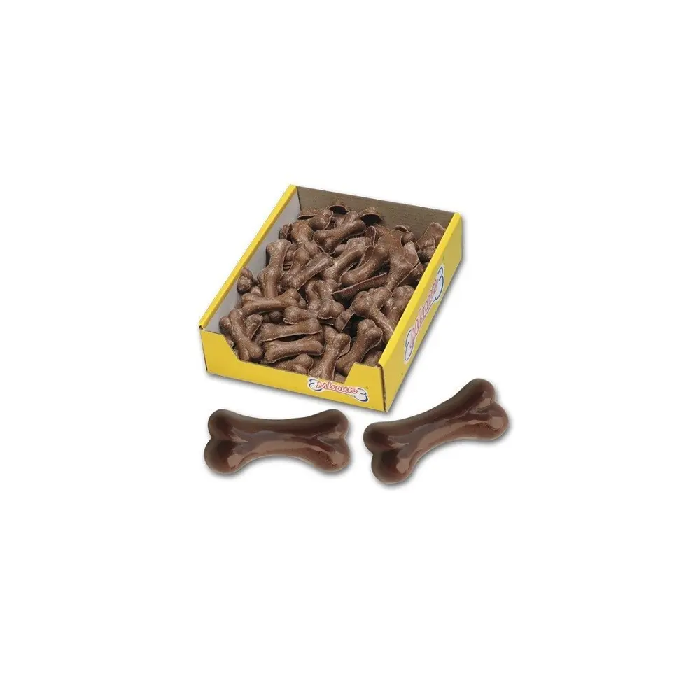 Ciocolata neagra pentru caini in forma de os, aproximativ 90 bucati