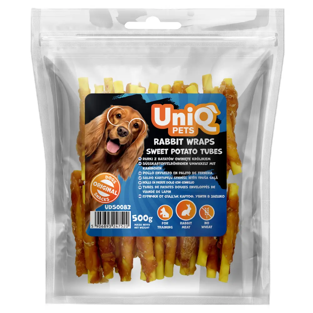Mini batoane cu carnita iepure Uniq 500 g