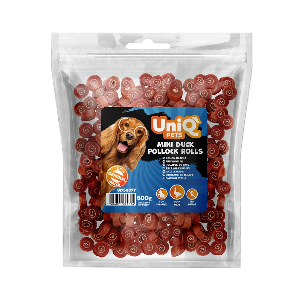 Mini rolls rata 60 % - cod 30 % Uniq 500 g