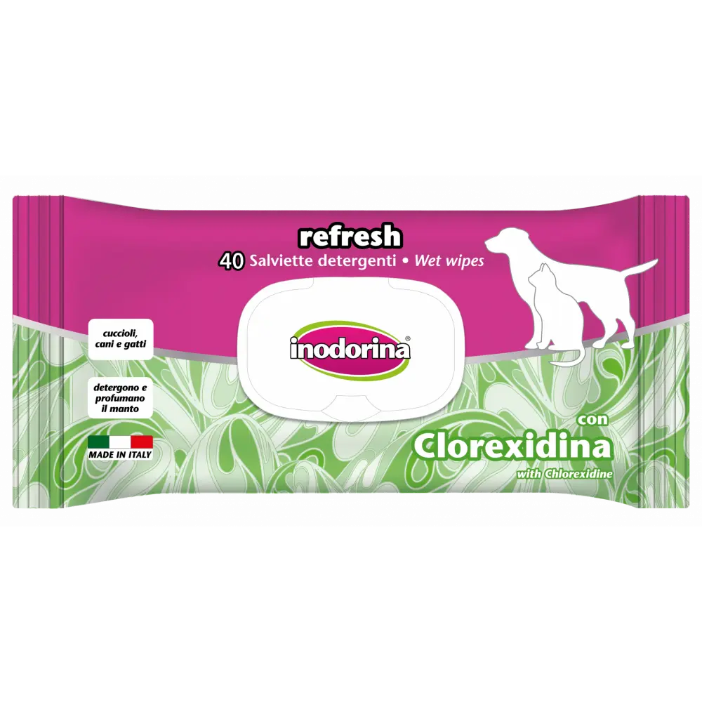 Servetele umede & Clorhexidina Inodorina 40 buc