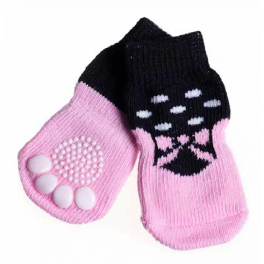 Sosete antialunecare Pink 4 buc - L