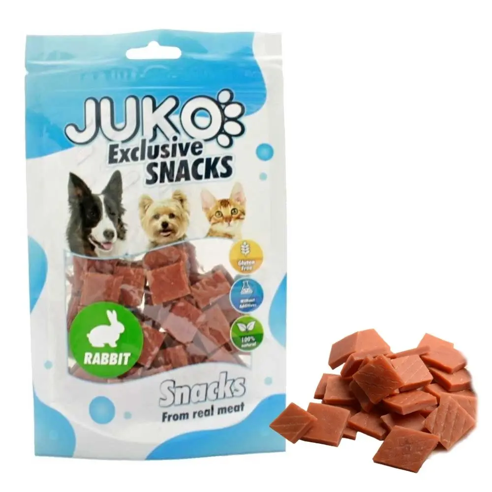 Snacks iepure 70 g: recompensa din carne pentru caini