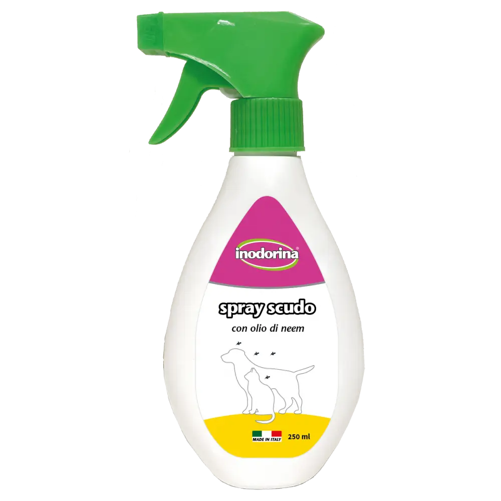 Inodorina Scudo Spray antiparazitar: 250 ml, ulei de neem, aloe vera