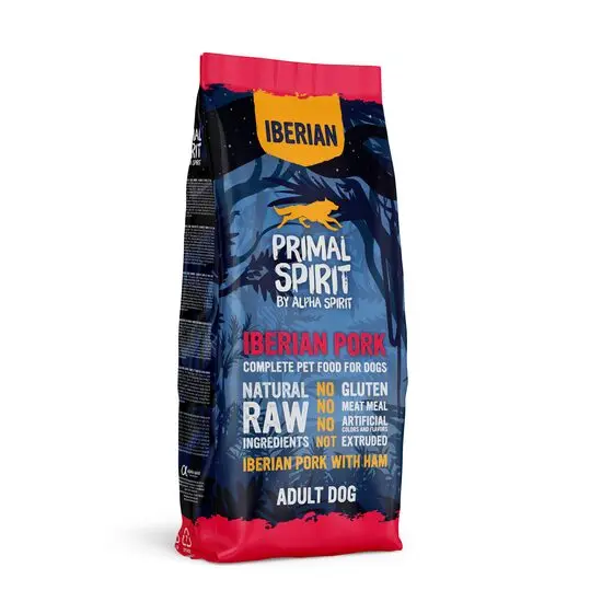 Hrana uscata Premium pentru caine Primal Spirit, cu porc iberic, 12 kg