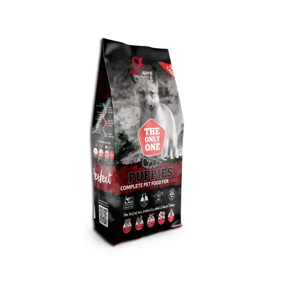 Hrana uscata pentru caine junior Alpha Spirit, The only one, mix carne, 3 kg