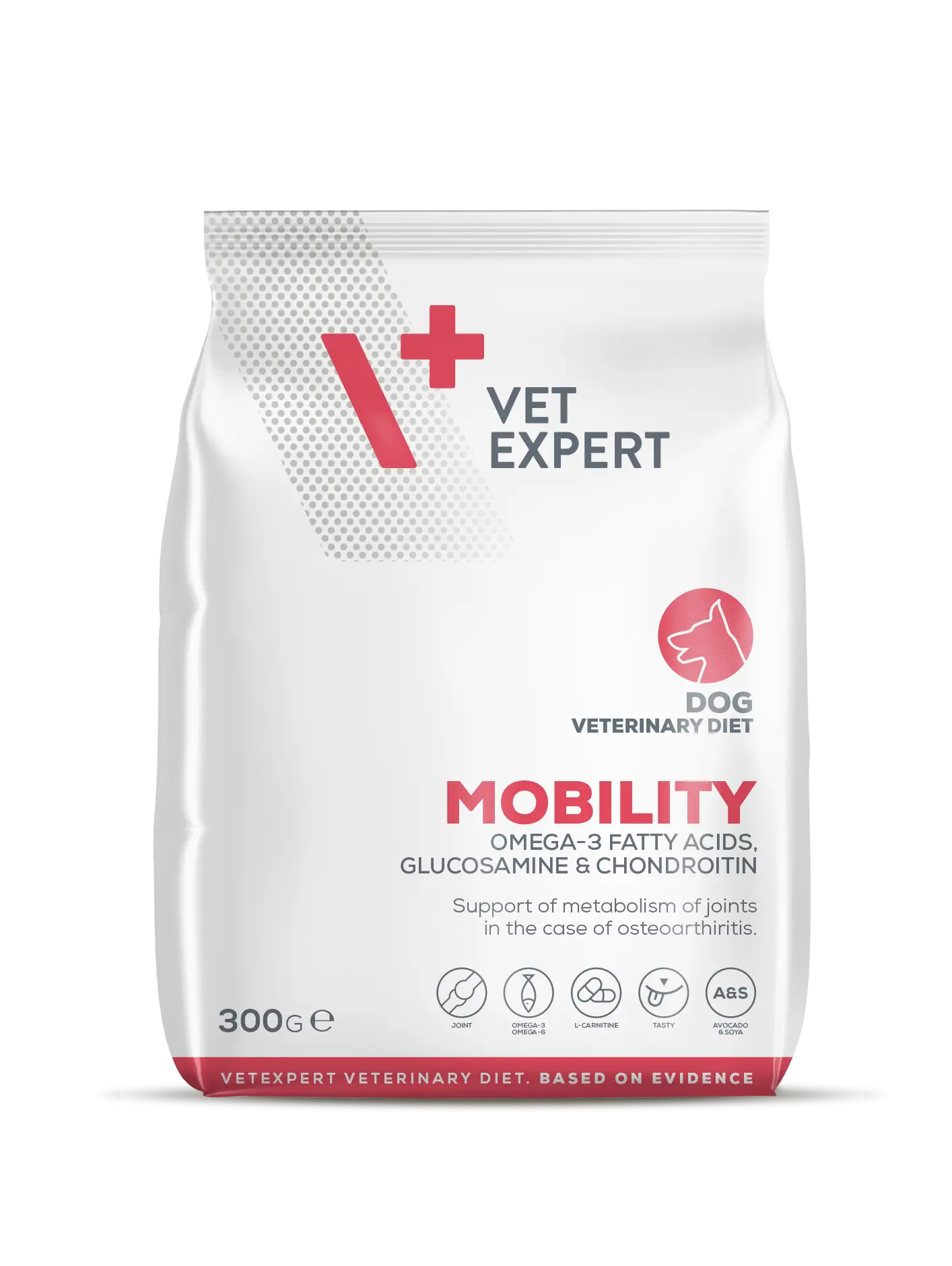 Hrana dietetica pentru caini cu afectiuni de mobilitate Vet Expert Mobility Dog, 300 g