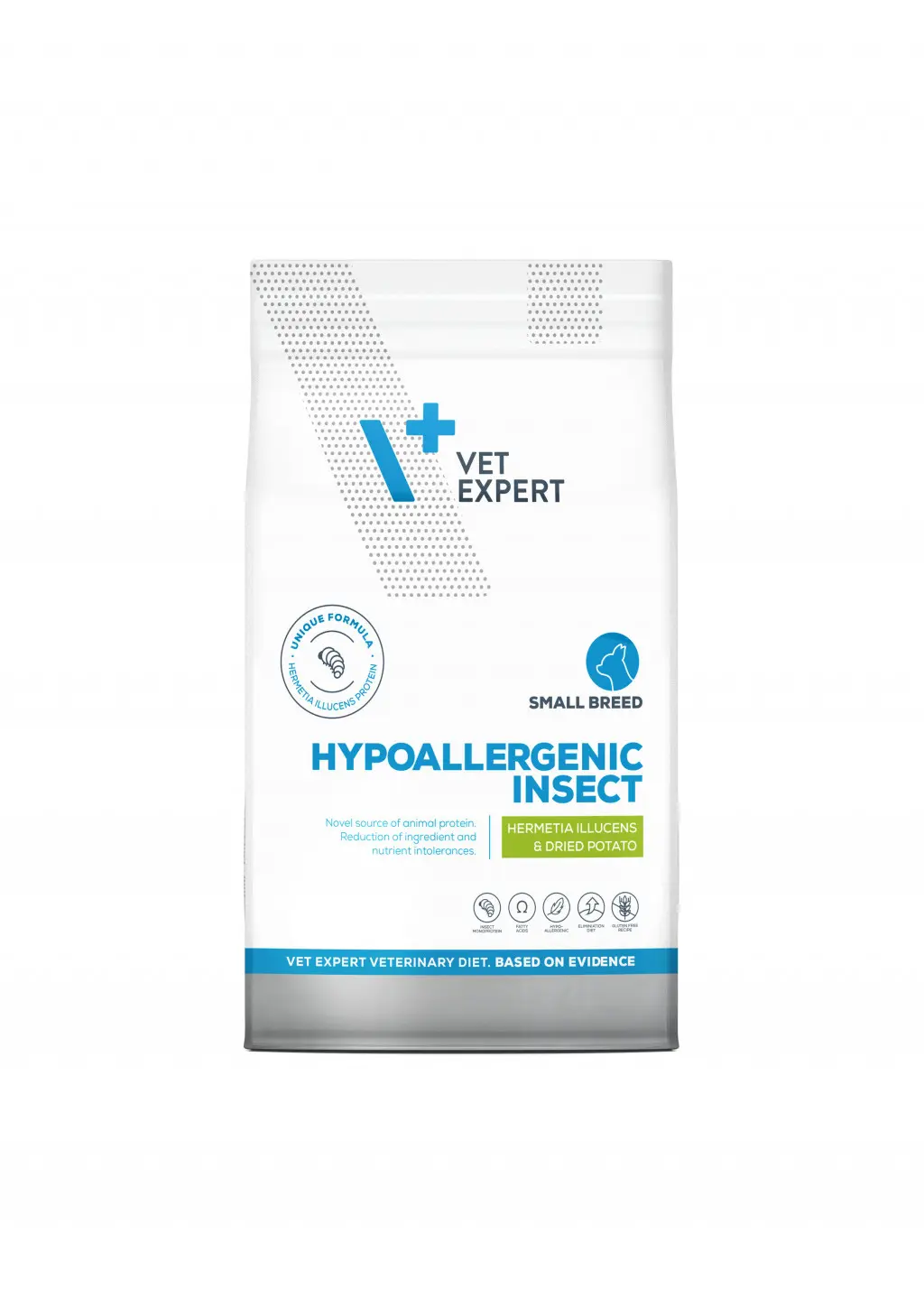 Hrana dietetica pentru caini de talie mica, Vet Expert Hipolergenica Dog Insect, 8 kg
