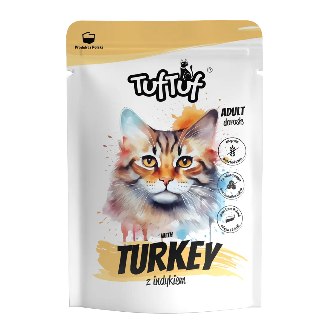 TUF TUF CAT- Hrana umeda CURCAN - plic 100G