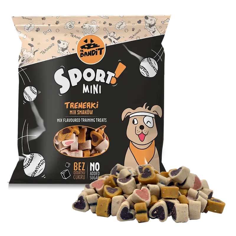 Recompense pentru caini Mr. Bandit SPORT MINI, mix, 500g