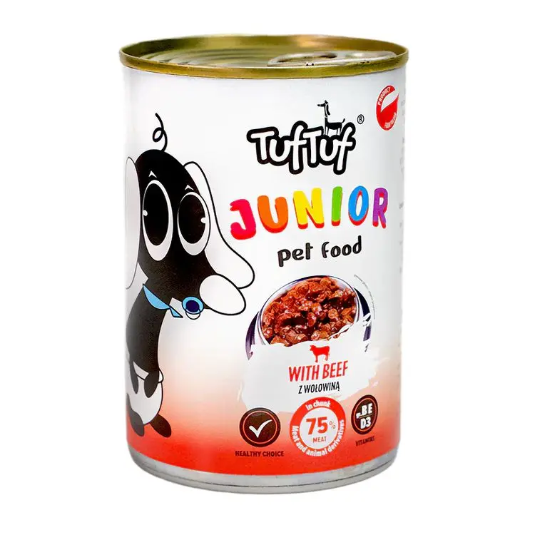 Hrana umeda TUF TUF JUNIOR PUPPY BEEF- 415G