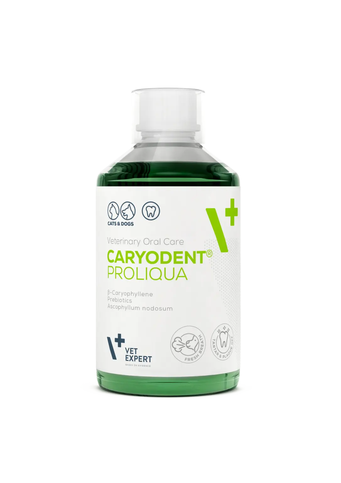 Aditiv pentru igiena orala zilnica a cainilor si pisicilor Vet Expert Caryodent Proliqua, 250 ml