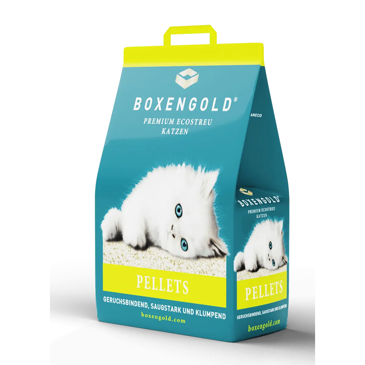 Asternut BOXENGOLD PREMIUM, pentru pisici, sub forma de granule, 10L/5kg