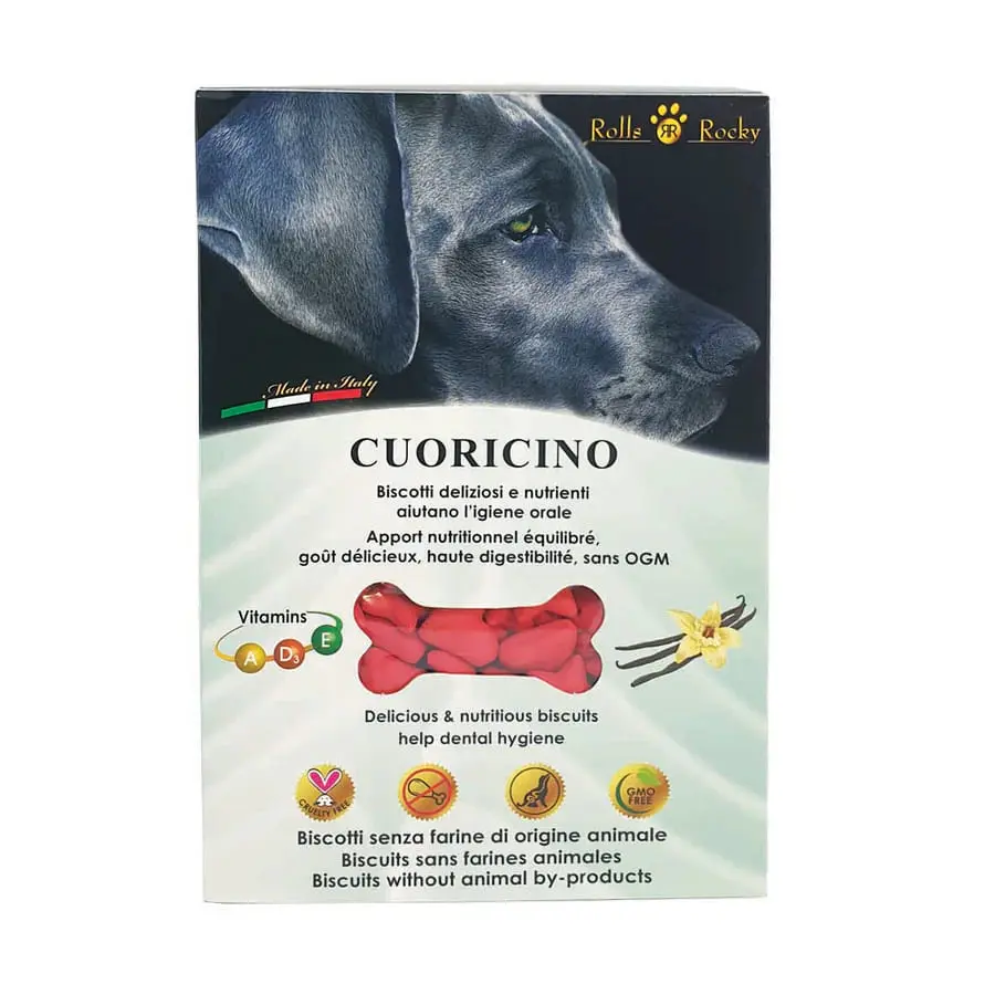 Recompense crocante pentru caini ROLLS ROCKY BISCUITI TRADITIONALI CUORICINO, 8 kg