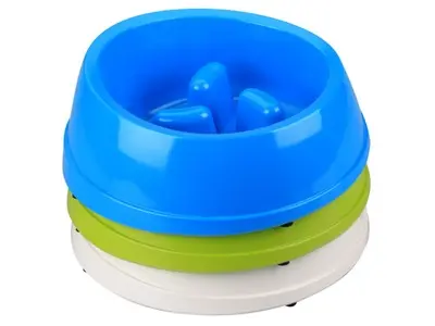Castron din melamina pentru hranire lenta, pentru caini, M-PETS, 250ml