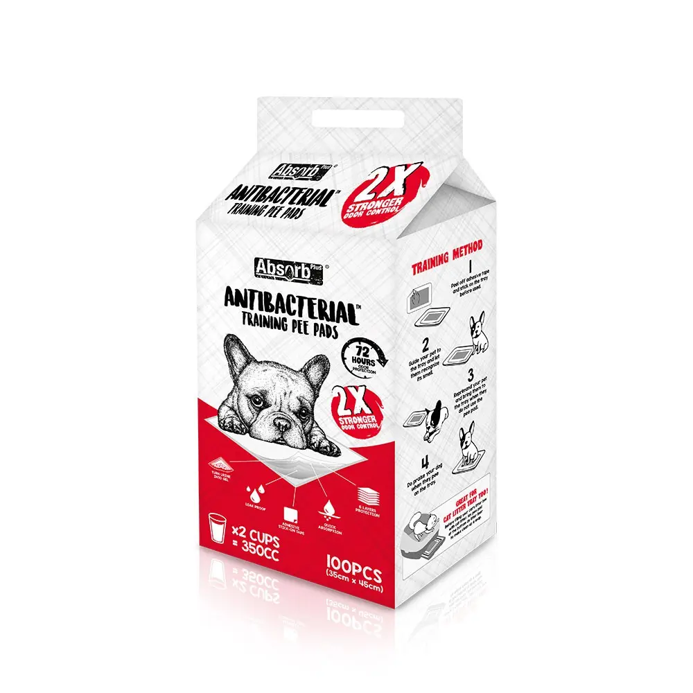 Covorase absorbante pentru caini cu carbune activ, 35 x 45 cm, 100 bucati