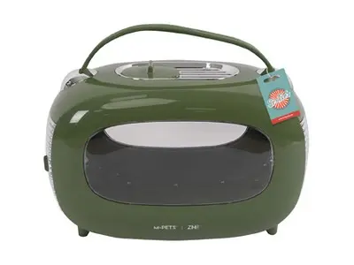 Cusca de transport clasica pentru caini si pisic M-PETS, SIXTIES, verde,48,3 x 27,8 x 29,9 cm, 20401399