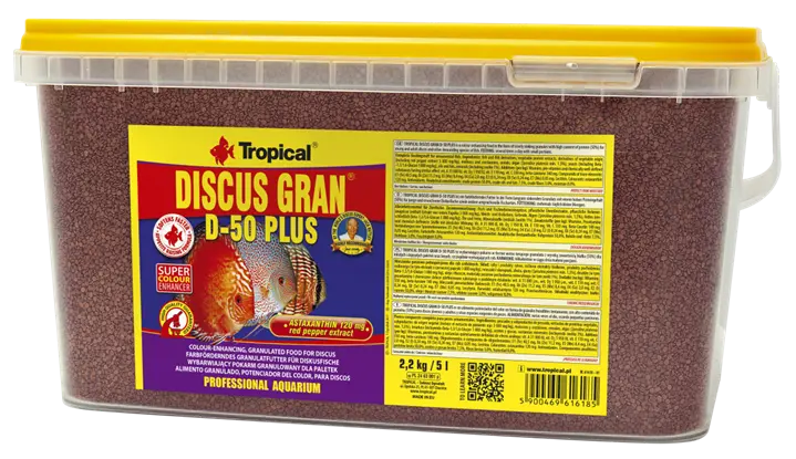DISCUS GRAN D-50 PLUS Tropical Fish, 10L/ 4.4 KG