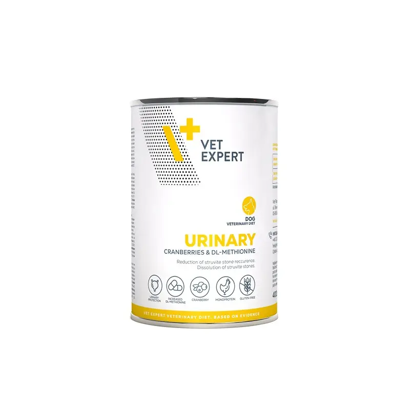 Hrana umeda pentru caini cu afectiuni urinare Vet Expert Urinary Dog, conserva, 400 g