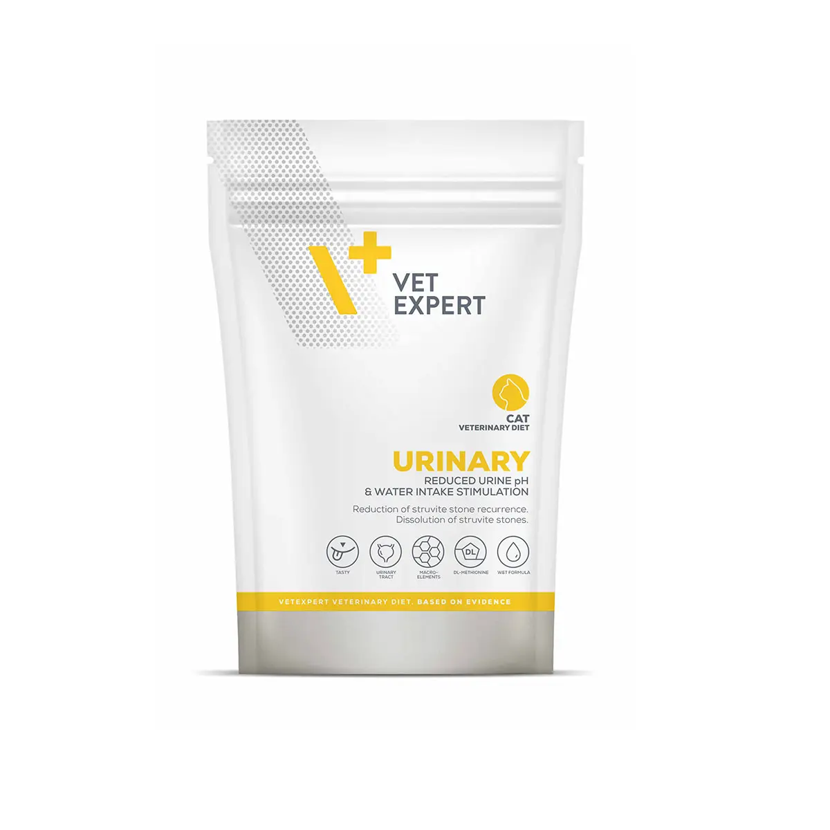 Hrana dietetica pentru pisici adulte cu afectiuni ale tractului urinar Vet Expert Urinary Cat, Pachet 10 X 100 gr, EXPIRA 09.08.2026