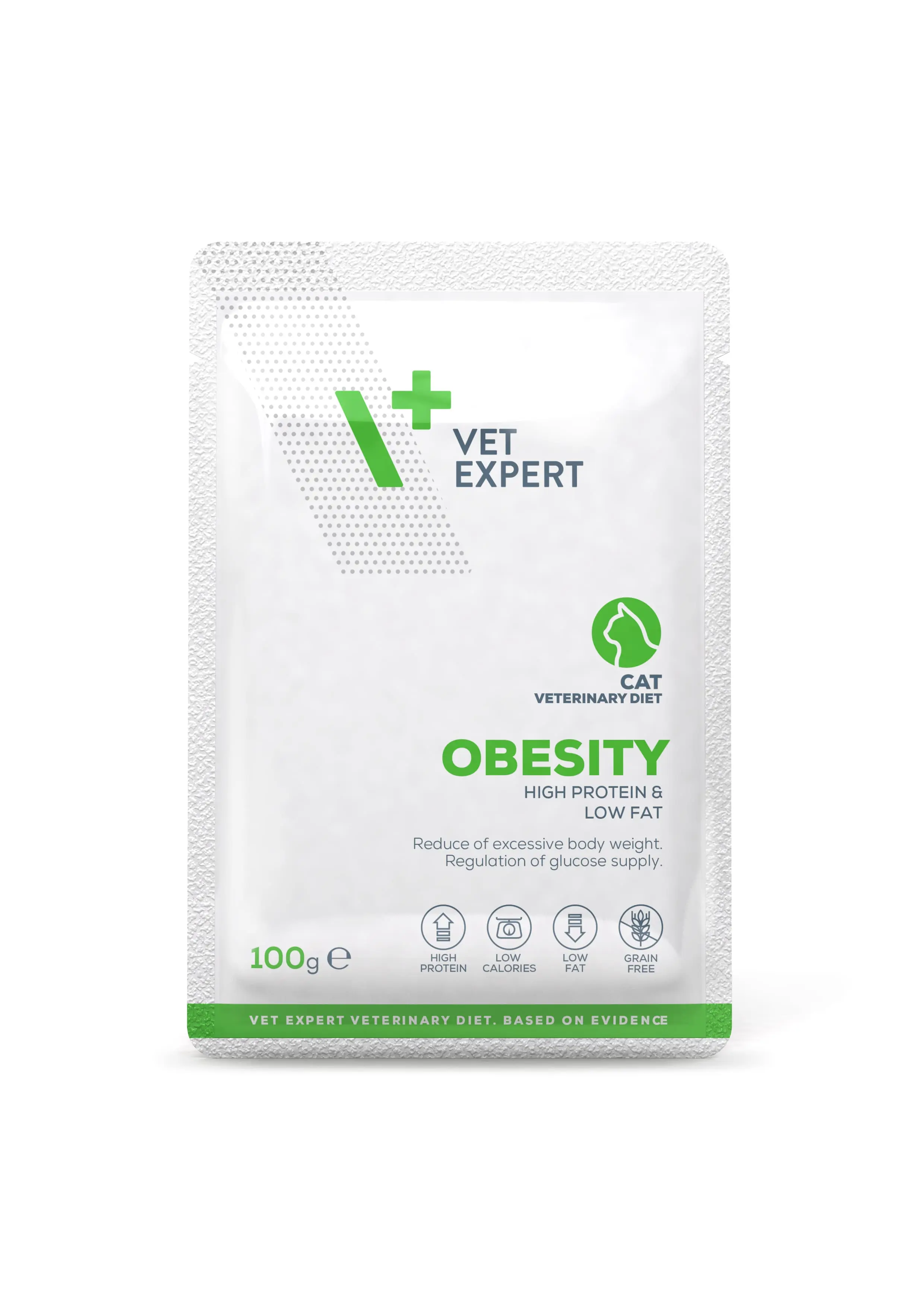 Hrana umeda pentru pisici Vet Expert Obesity, 10 x 100g