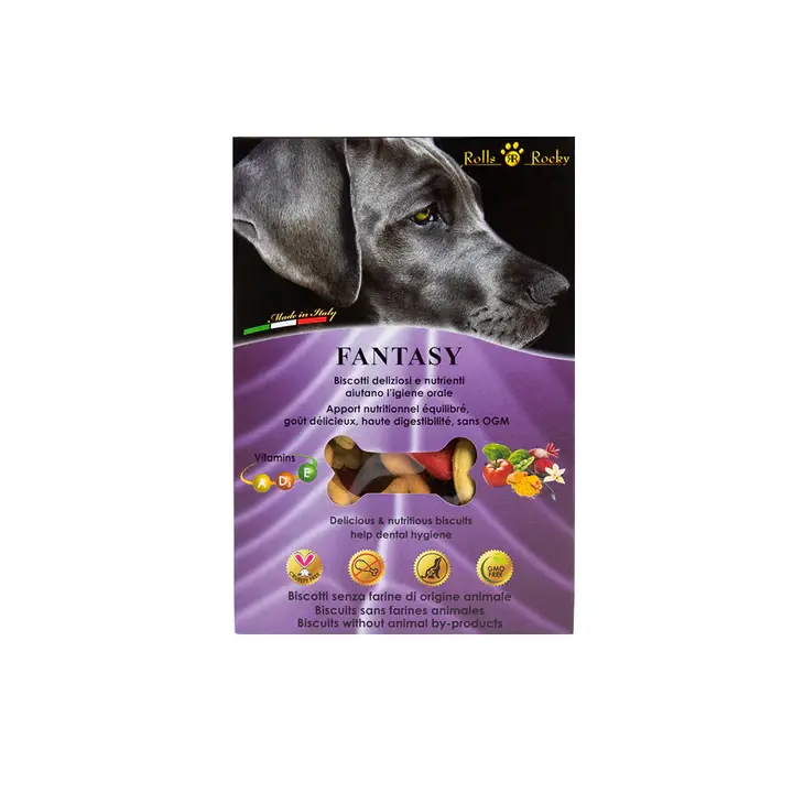 Recompense crocante pentru caini ROLLS ROCKY BISCUITI TRADITIONALI FANTASY. 300 g