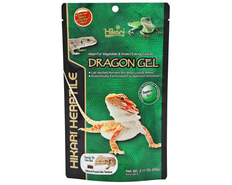 Formula completa sub forma de gel, dedicata reptilelor care au dieta bazata pe insect si legume, HIKARI DRAGONGEL, 60g