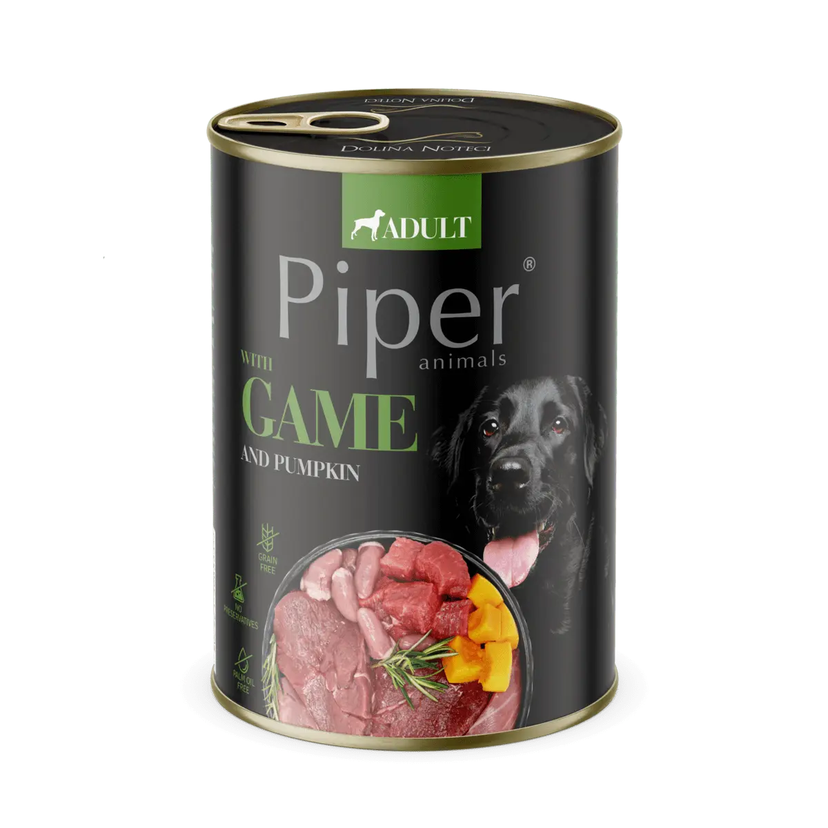 Hrana umeda pentru caini PIPER DOG, vanat si dovleac, 400g
