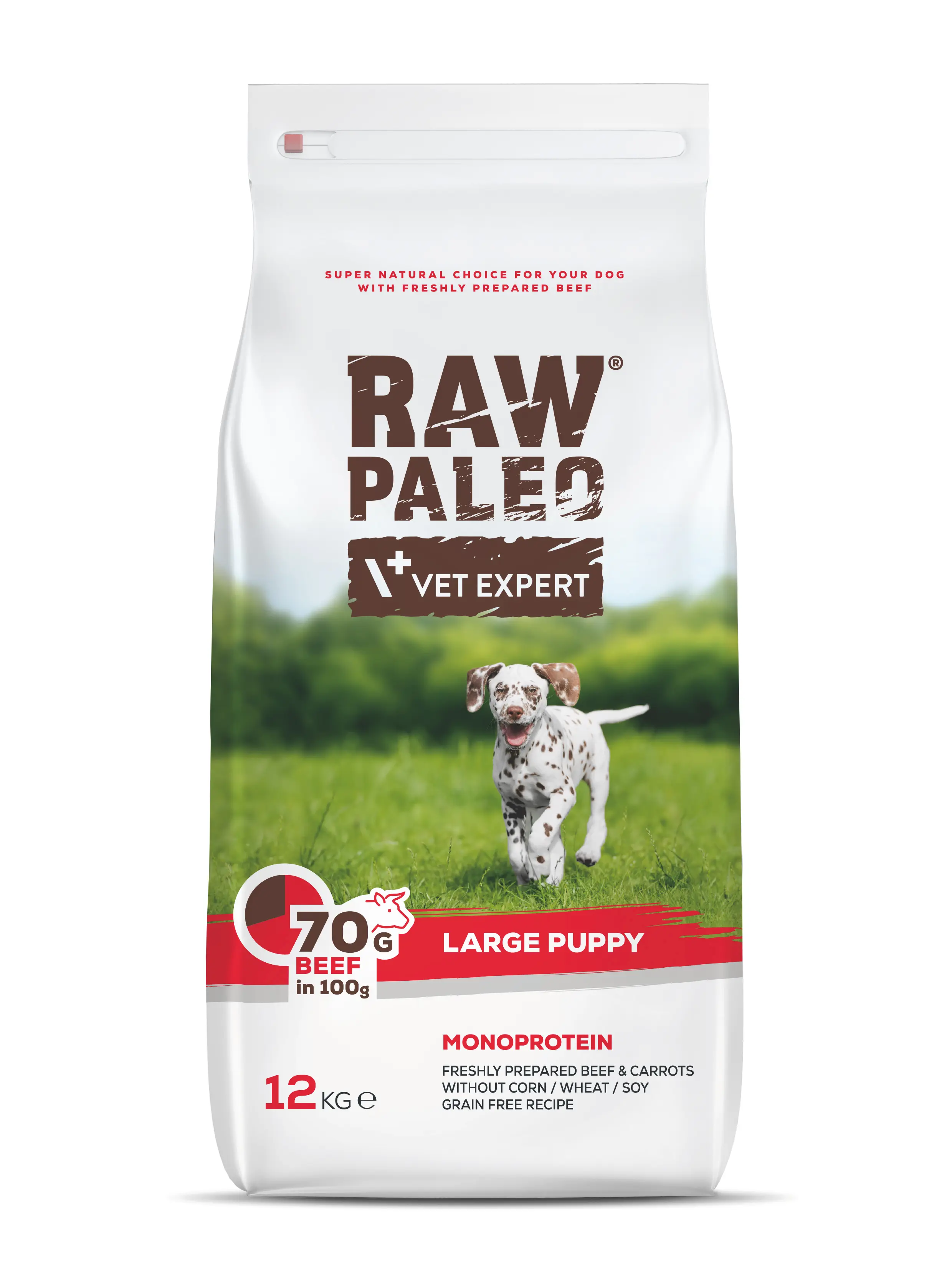 Hrana uscata, RAW PALEO VITA, puppy, rase mari, 12 kg